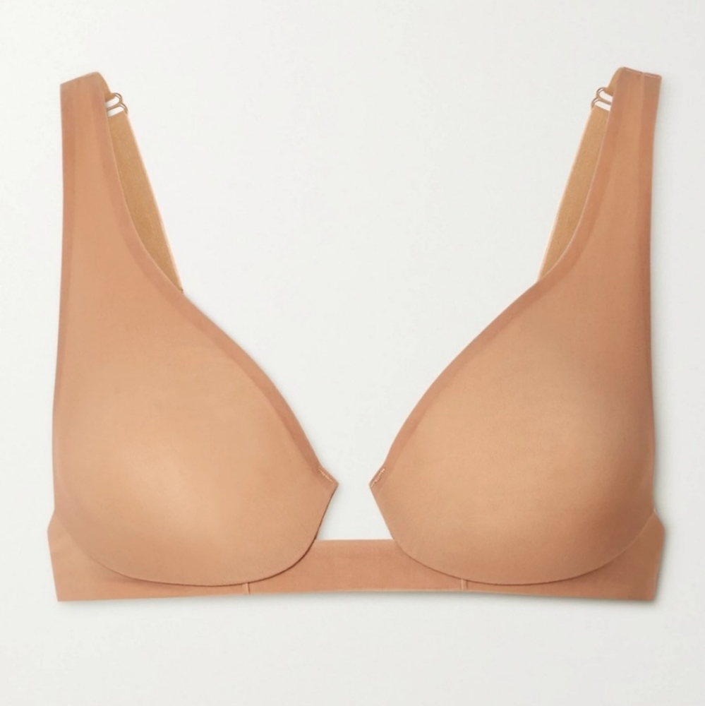 Skims Naked Plunge Bra Honey Beige